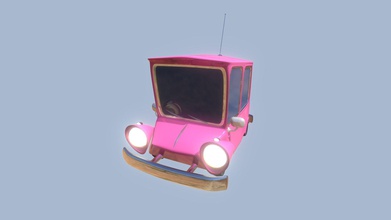 estilizado rosado coche vehiculo 3d modelo yasmin matos yasmindigitalart 30bc61a 3d print model - Mito3D