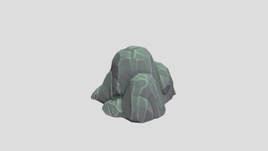 stylized rock outcropping - 3d model lukethepunk666 df57835 first attempt including zbrush substance painter into my work-flow 3d print model - Mito3D