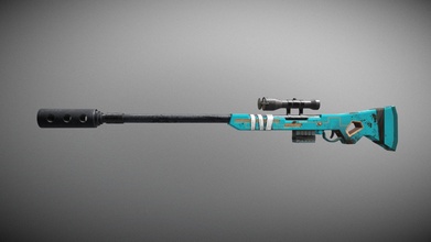 stylized sniper rifle - buy royalty free 3d model bibarius aecc0d6 3d print model - Mito3D