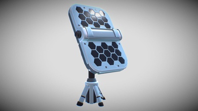stilizzato pannello solare - modello 3d jlodrawing 3577e03 creato kickstarter del gioco stilizzata 3d print model - Mito3D