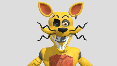 stylized spring foxy - download free 3d model tarmacyclops f897ec8 custom if you make anything him please show me 3d print model - Mito3D
