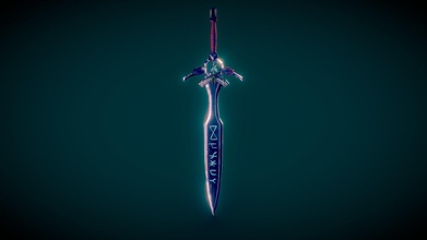 stylized sword - buy royalty free 3d model diegovega 0814d48 detail wanted do my aunt loved lot better place 3d print model - Mito3D