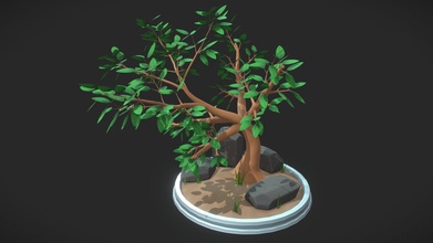 stylized tree - download free 3d model comeback c3posw01 976def8 3d print model - Mito3D
