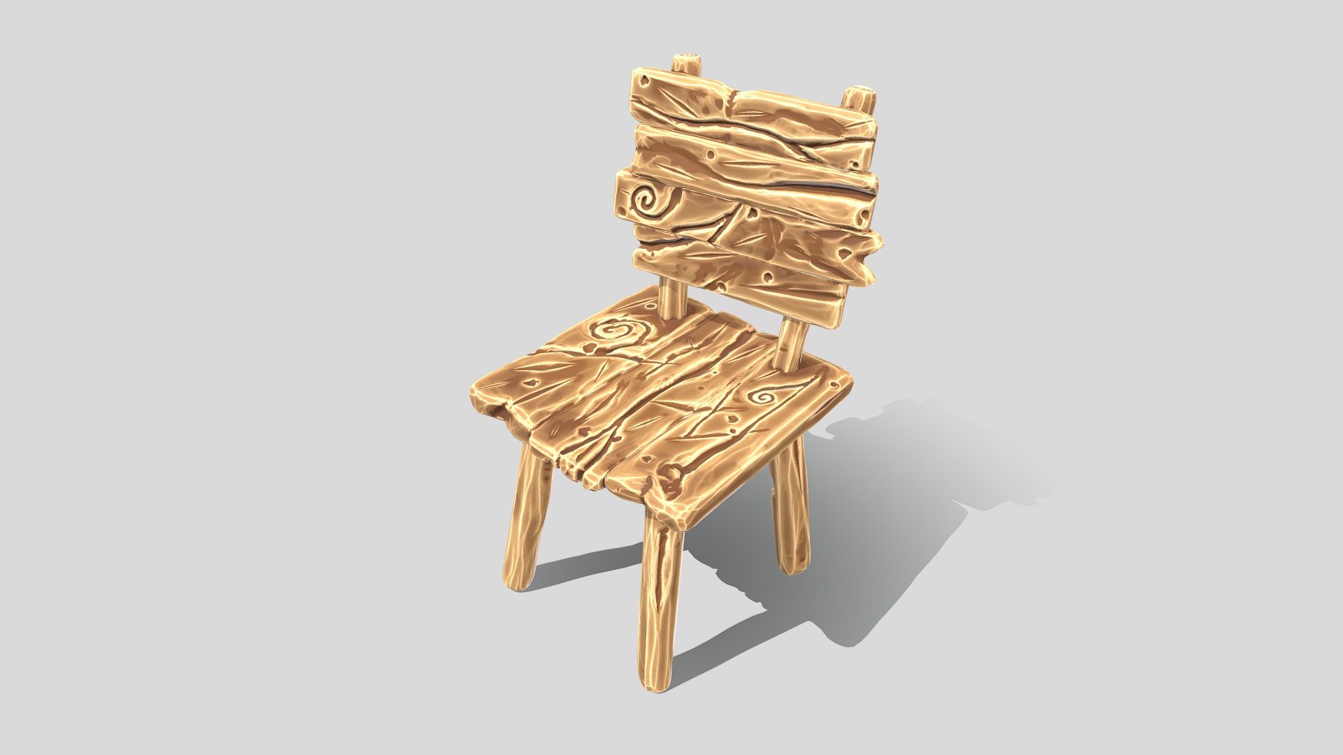 stylized wooden chair - buy royalty free 3d model mattruszala 988f66e wobbly made parts old wood fallen branches piece companion matching large dinner table you can have look here https sketchfabcom 3d-models large-stylized-wooden-dinner-table-44323e058e90438baa9a0c33c91c4ad2 perfect fantasy style setting tavern unicorn farmhouse regular any other heck make centerpiece luxury elvish mansion don&rsquo t care looks crooked unstable say no doy just probably kobold child first time woodwork project national academy now nasty demon lord raise little kobold&rsquo s self esteem buying lovely remember all profits going directly me so it&rsquo totally worth did mention boost constructed 3dsmax details added zbrush rest secret&hellip everybody hand painted substance painter 3D print model - Mito3D