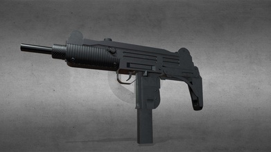 submachine gun uzi smg version02 - 3d model zack424 c1a370a 3d print model - Mito3D