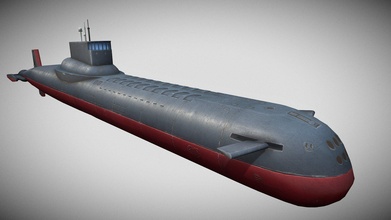 submarine hand-painted - buy royalty free 3d model nextsteprpg 3aaa4a0 rpg based time ww2 painted class boot ocean russian ready typhoon vr exploration strategy real turn game war hand sea 3d print model - Mito3D