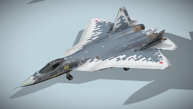 sukhoi su-57 felon lowpoly jet fighter - buy royalty free 3d model netrunner pl stl stealth airplane fighter russian aircraft jet sukhoi supersonic 5thgen su-57 3dprint vehicle lowpoly military air gameasset plane felon 3d print model - Mito3D