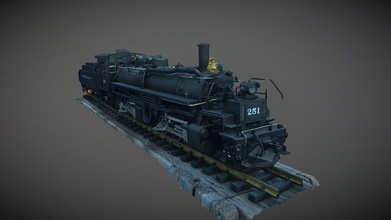 sumpter valley mallet heavy steam locomotive - 3d model peter54 9d592b5 another engine aquired recently so had scan like did others eventually get converted battery power 3d print model - Mito3D