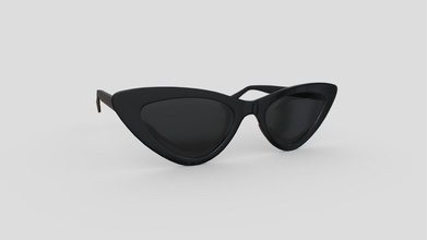 sunglasses 4 - buy royalty free 3d model plaggy 041e610 see through but not look like totally 2048 x pbr textures normal map baked high poly if you need help have question please do hesitate contact me happy oh want support plaggynet gmailcom formats fbx dae max obj mtl png polygon 1354 vertices 1456 yes ao albedo metal rough materials uv mapped unwrapped uvs non overlapping 3d print model - Mito3D