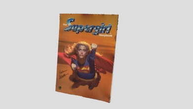 supergirl story book signed helen slater nft - 3d model wizardworld c6f7091 3d print model - Mito3D