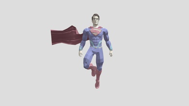 superman henry cavill - rigged download free 3d model davida3d 05b390a 3d print model - Mito3D