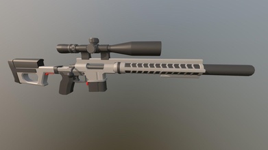 suppressed sniper rifle - 3d model oxy zinlock c8b4530 3d print model - Mito3D