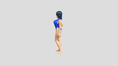 swimsuit girl - download free 3d model bunnygirlowo 1af2e0e 3d print model - Mito3D