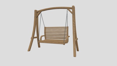 swing chair - buy royalty free 3d model edplus 0826ce4 subdivision level 2 mirrored textures 1024 x three colors texture wooden grey dark materials wood metal formats stl obj fbx dae rigged origin located bottom-center polygons 348308 vertices 174278 hope you enjoy 3d print model - Mito3D