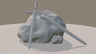 sword - balmung 3d model alexsandroak 50110b4 3d print model - Mito3D