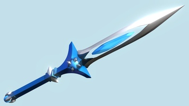 sword dagger - buy royalty free 3d model wrotzal dae blend stl ply rpg crystal sharp obj 4k fbx metal abc game-ready quads mtl game-asset x3d 4ktextures gltf double-edged glb weapon asset game lowpoly stylized blue fantasy magic blade light quads-only magic-weapon single-blade usdc 3d print model - Mito3D