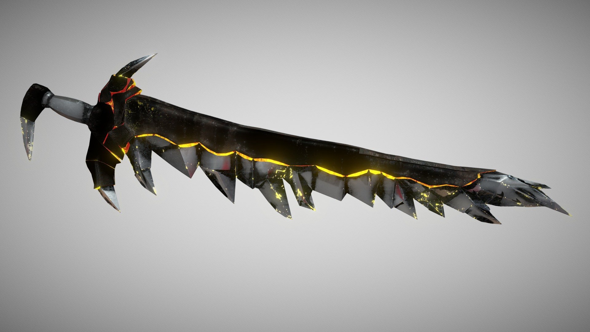 sword fire - download free 3d model ermalkoci 15cb318 mighty infinite torment 3D print model - Mito3D