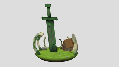 sword meadow - 3d model kobeart 1f0f48b 3d print model - Mito3D