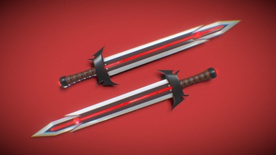 sword wings low&high polygon - buy royalty free 3d model azamuki ed7a882 preview youtube vertical video &ldquo has beautiful red gem but also creates wounds&rdquo low high separate objects additional file modelled textured blender textures color metalic roughness normal emission texture resolution 2048x2048 px format png follow me my&hellip facebook sketchfab etc 3d print model - Mito3D