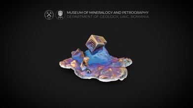 sintético bismuto photomacro photogrammetry 3d modelo museo mineralogía petrografía uaic mineralogypetrographymuseum dd5b101 3d print model - Mito3D