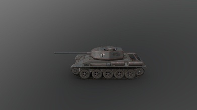 t-44 indir ücretsiz 3d model dan11l11l f2f293a yakalandı nazi ordusu ele geçirdi tank SSCB-Dünya Savaşı nesne-136 savaş orta - download 3d print model - Mito3D