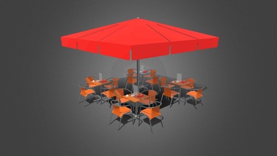 table chairs - download free 3d model 3ddomino f6daa38 3d print model - Mito3D