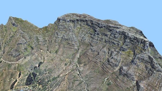 table mountain cape town south africa - buy royalty free 3d model libanciel south africa mountain table park national town cape sandstone tourism hiking peninsula biking  3d print model - Mito3D