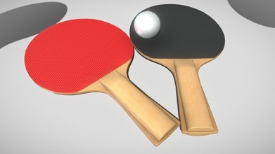 table tennis racket ball - buy royalty free 3d model vis-all-3d vis-all 2e08b71 3dhaupt low-poly game pbr blender3d table-tennis hannah-b table-tennis-ball table-tennis-racket ping-pong-ball 3d print model - Mito3D