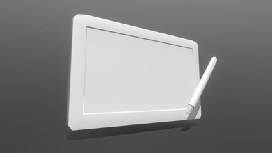 tablet prototipo, el modelo en 3d liz alexaku xola-chan artes 2b7c954 objeto que creó a fines de entrenamiento solamente más práctica mejor - 3d print model - Mito3D