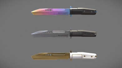 tactical knife silent hunter - download free 3d model comeback c3posw01 86463b9 3d print model - Mito3D