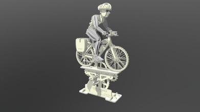 taiwan round trip bike rider - 3d model chun-weichen 7c8b8b7 c-015 3d print model - Mito3D