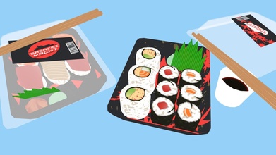 take out Sushi einstellen Kaufen Lizenzgebühren frei 3d Modell matthellmann df5ebac 3d print model - Mito3D
