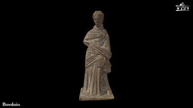 tanagra figurine standing woman - 3d model bowdoin college museum art bowdoin-college-museum-of-art d629690 3d print model - Mito3D