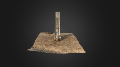 telephone poll base - download free 3d model stevetalkowski 5ad5a66 my asset generated photogrammetry software 3df zephyr v5000 processing 35 images 3d print model - Mito3D