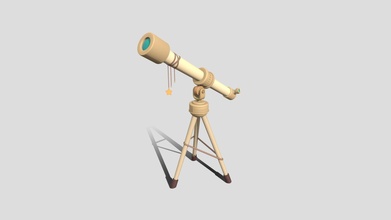 Teleskop Träumer Cartoony Ausführung Kaufen Lizenzgebühren frei 3d Modell bibarius ad92569 3d print model - Mito3D