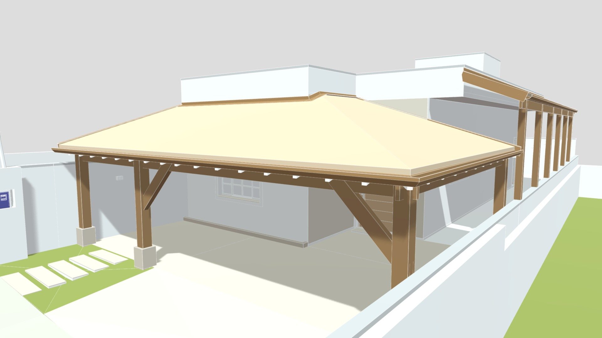 il telhado - blecz arci design rev1 exp scarica gratis 3d modello arquiteturablecz 5b70890 para fachada e rea estacionar em terreno declive elaborado pela & 3D print model - Mito3D