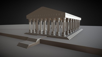 154c22f Tapınağı - 3d model zyrokhd lowpoly dışarı dokular temple 3d print model - Mito3D