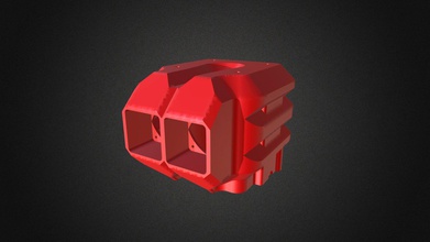 testa rossa 3mt - 3d model cresco lab be17f8e scambiatore estrusore delta 3d print model - Mito3D