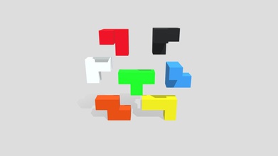 tetris 3-d fichas cubo soma - modello 3d figueroacamachodanielalejandro 33a21c1 unione para 3d print model - Mito3D