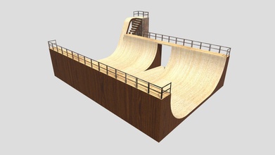 textured skateboard ramp - 3d model alanmc97 6c1ac76 3d print model - Mito3D