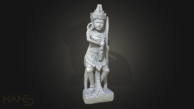 thai sandstone male warrior - buy royalty free 3d model casper cie 573177b 3d print model - Mito3D