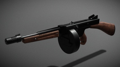 thompson submachine gun - download free 3d model jackmcm e118cf3 project decided take up during quarentine there some small mistakes texturing such metal stop back but quick i&rsquo m happy 3d print model - Mito3D