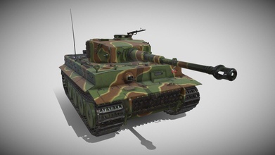 tigre réservoir acheter royalties libre 3d modèle viceforce dominikstrok30 ww2 Allemagne véhicule guerre l'histoire 3d print model - Mito3D