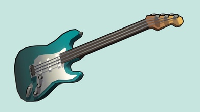 minuscolo elettrico chitarra 3d modello igor bistritski discodancer f1e14e0 3d print model - Mito3D
