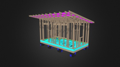 tiny house 3x5 5 timberframe - download free 3d model vvladlslavv 4e9a2fe 3d print model - Mito3D