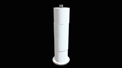toilette papier Rouleaux titulaire soutien acheter royalties libre 3d modèle francescomilanese 9d038ea 3d print model - Mito3D