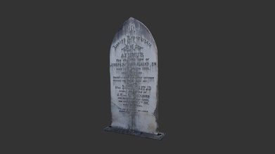 tombstone - 3d model paul bourke pbourke a0ab2dd 3d print model - Mito3D