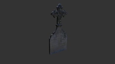 tombstone - 3d model paul bourke pbourke b25c041 3d print model - Mito3D