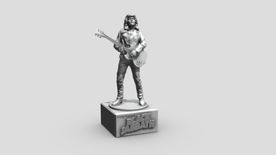 Tony iommi siyah Şabat 3dprinting satın almak telif Bedava 3d model Ronnie yonk stl müzik okul karakter gitar şekil minyatür obj diyorama vinil heykel 3d print model - Mito3D