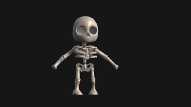 toon skeleton poly skeletoon - 3d model jihaadi 57c8c0b 3d print model - Mito3D